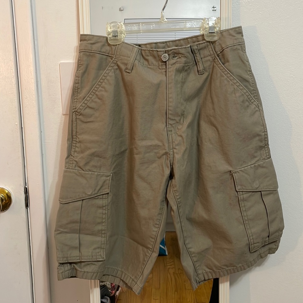 100% cotton levi cargo shorts